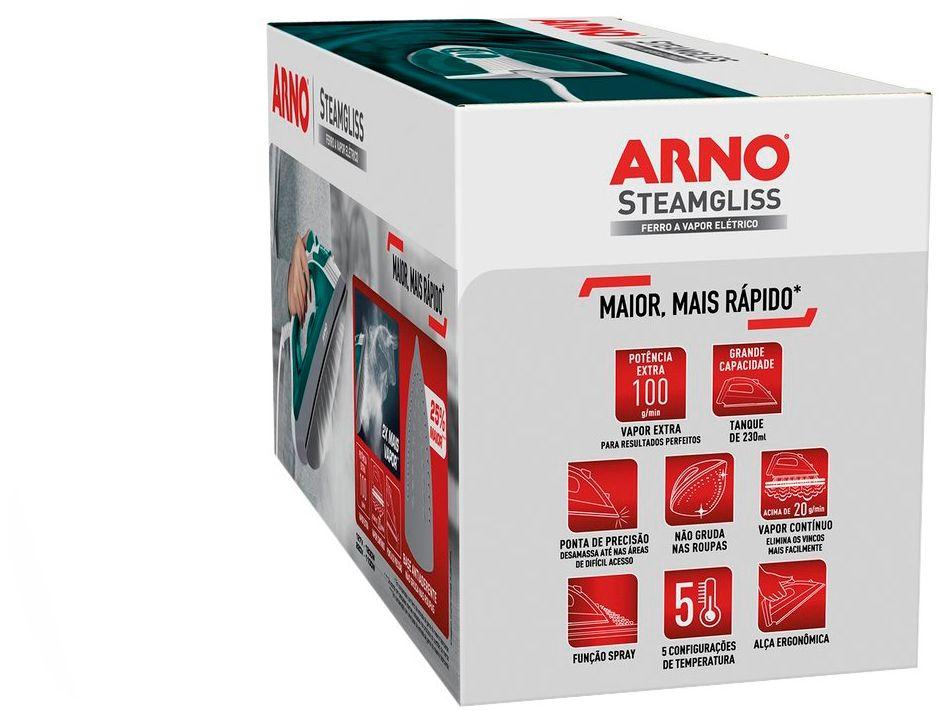 Ferro a Vapor Arno Steamgliss Base Antiaderente FSGP - 14