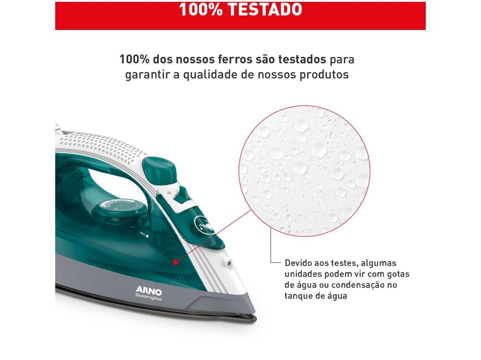 Ferro a Vapor Arno Steamgliss Base Antiaderente FSGP - 6