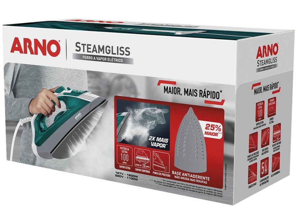 Ferro a Vapor Arno Steamgliss Base Antiaderente FSGP - 12