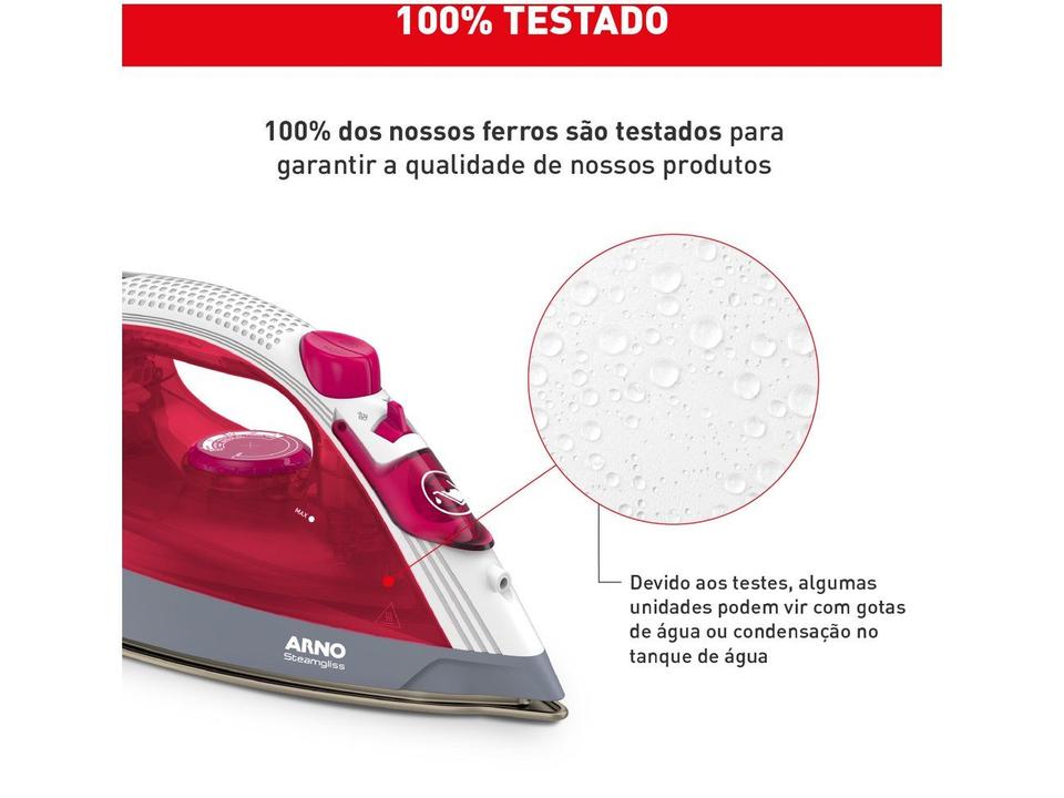 Ferro a Vapor Arno Steamgliss com Base Cerâmica FSGC - 6