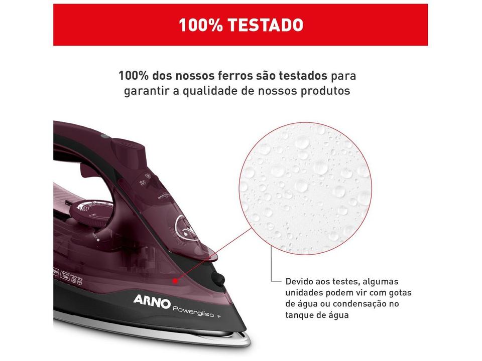 Ferro a Vapor Arno Ultragliss com Base Durilium Airglide FMV - 6