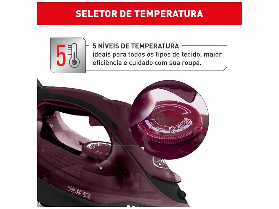 Ferro a Vapor Arno Ultragliss com Base Durilium Airglide FMV - 4