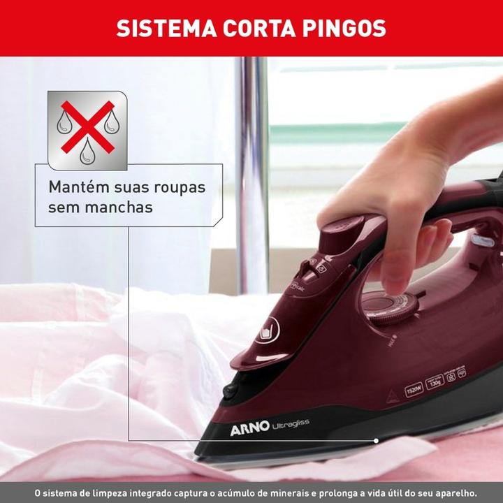 Ferro a Vapor Arno Ultragliss com Base Durilium Airglide FMV - 5