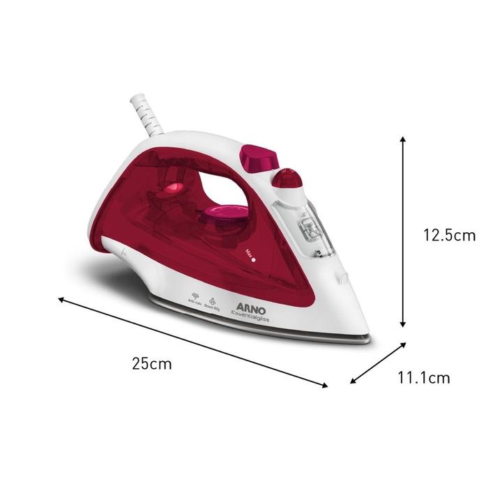 Ferro a Vapor Essentialgliss com Base Antiaderente FMQ Arno - 10