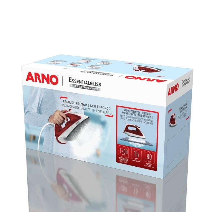 Ferro a Vapor Essentialgliss com Base Antiaderente FMQ Arno - 11