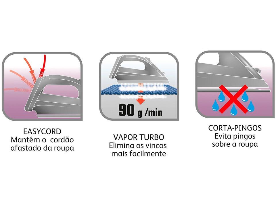 Ferro de Passar a Vapor e a Seco Arno - 9