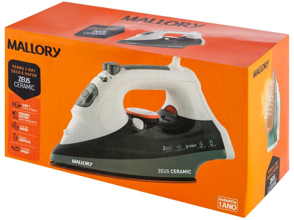 Ferro de Passar a Vapor e a Seco Mallory - 11