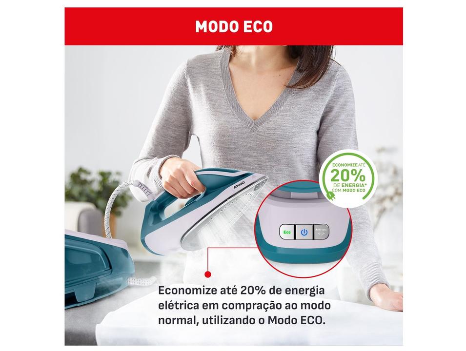 Ferro de Passar com Estação a Vapor Arno Express Force SSEF Azul - 4