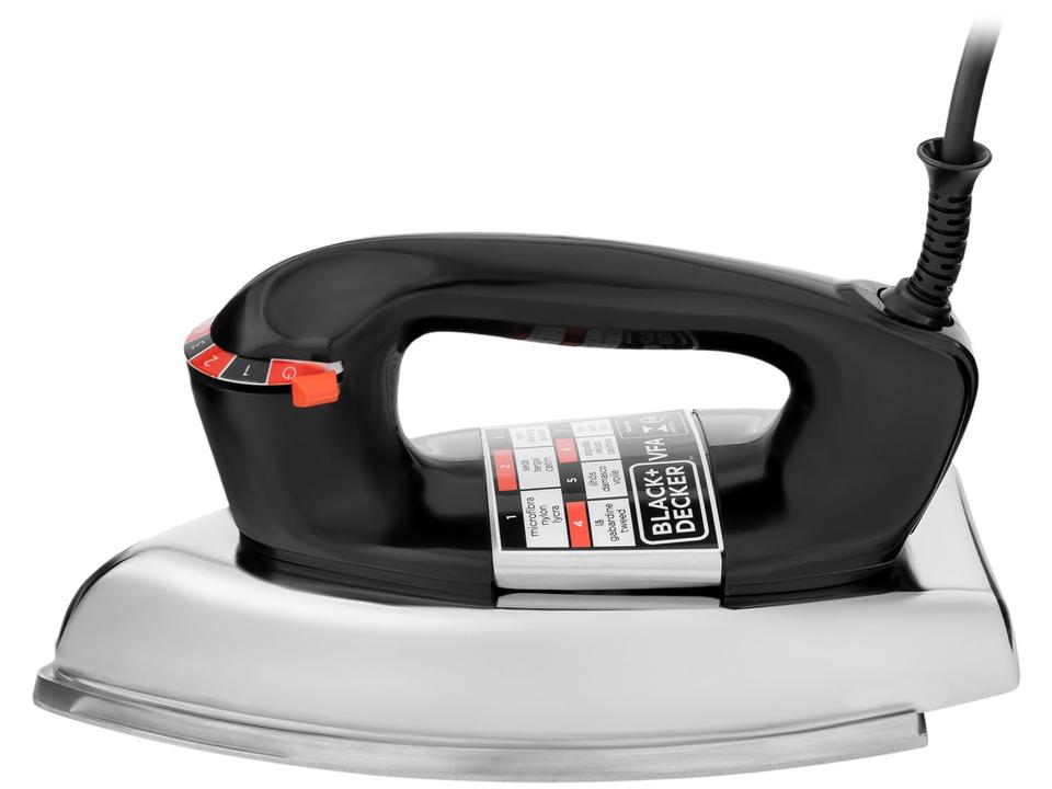 Ferro de Passar Roupa a Seco Black&Decker VFA-1110 Preto - 4