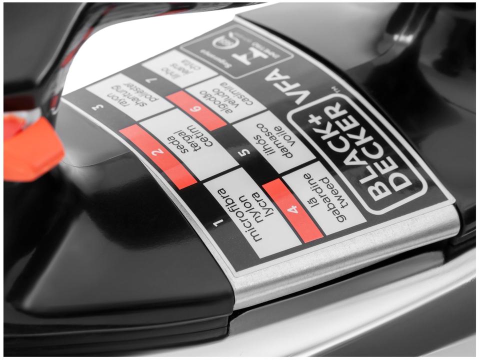 Ferro de Passar Roupa a Seco Black&Decker VFA-1110 Preto - 6