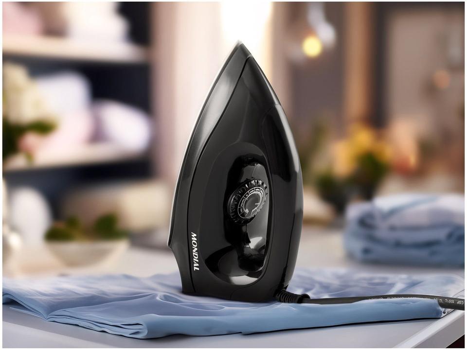 Ferro de Passar Roupa a Seco Mondial FSN-55-B Preto - 5