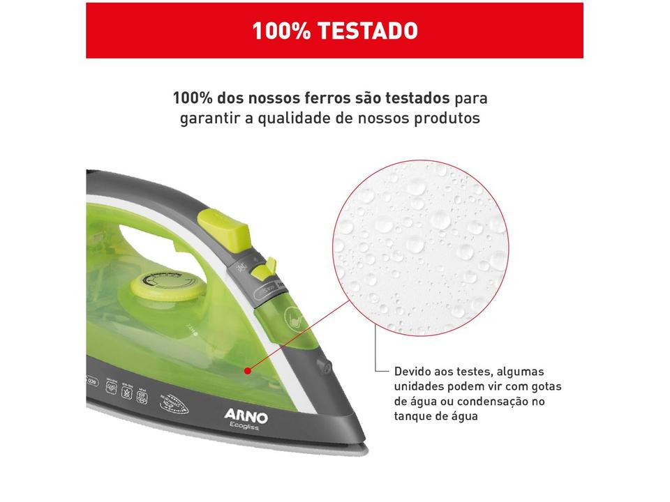 Ferro de Passar Roupa a Vapor e a Seco Arno - 9