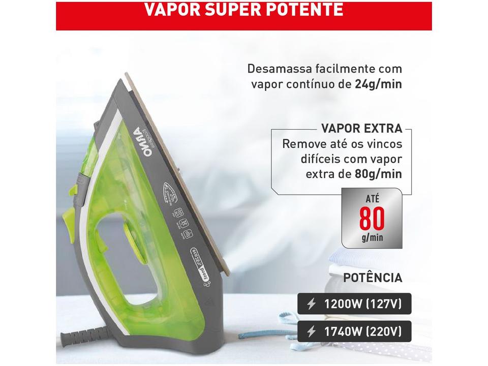 Ferro de Passar Roupa a Vapor e a Seco Arno - 5