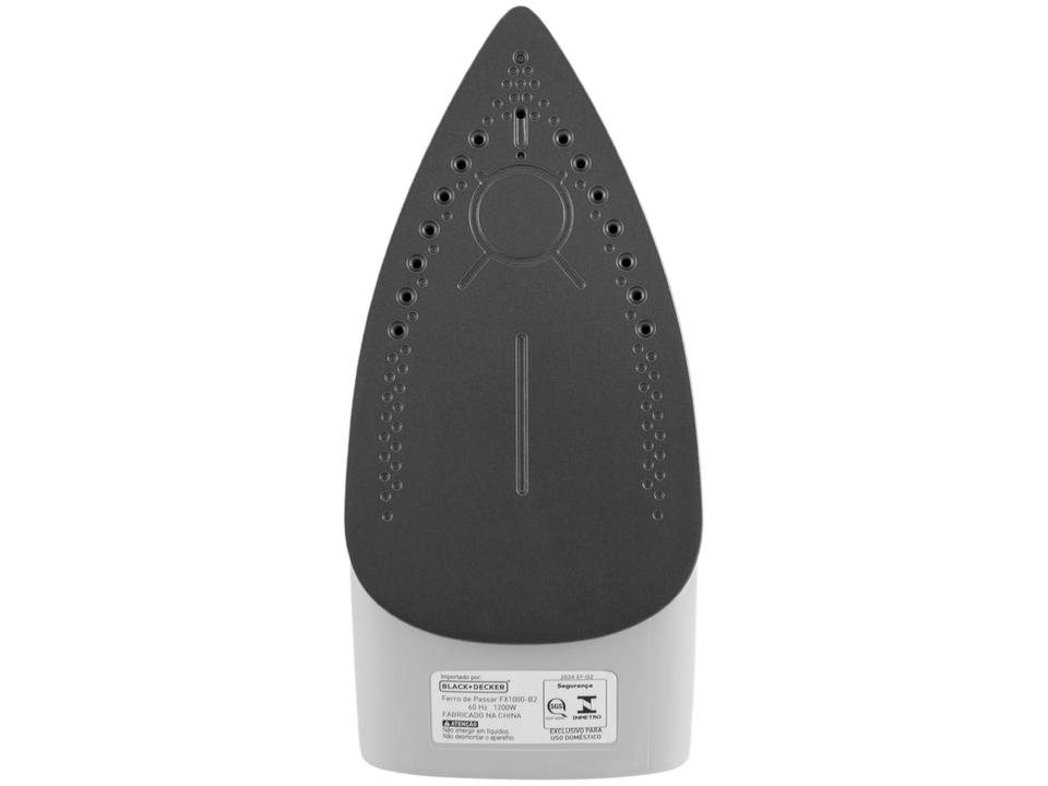 Ferro de Passar Roupa a Vapor e a Seco Black + Decker Essential Steam FX1000 Branco e Roxo - 4