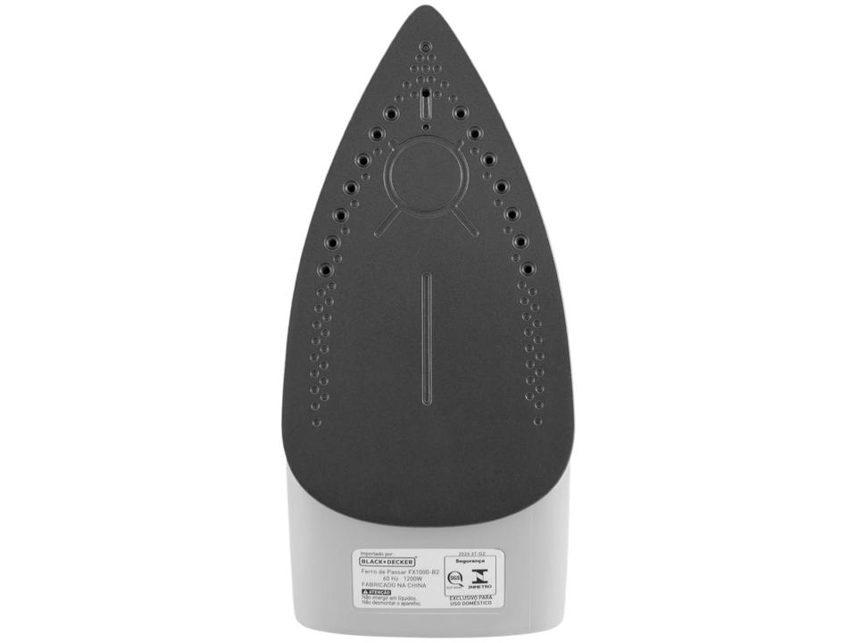 Ferro de Passar Roupa a Vapor e a Seco Black + Decker Essential Steam FX1000 Branco e Roxo - 4