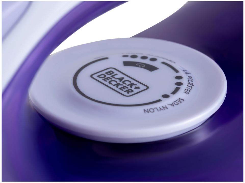 Ferro de Passar Roupa a Vapor e a Seco Black+Decker FX1050 Branco e Roxo - 12