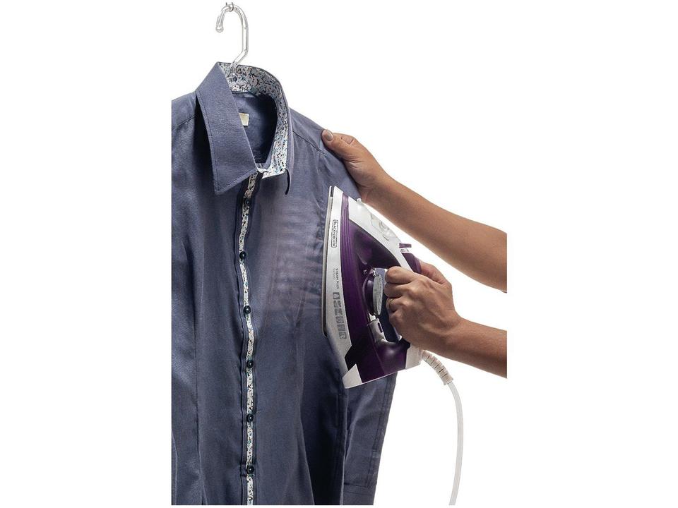 Ferro de Passar Roupa a Vapor e a Seco Black + Decker FX2500 Branco e Roxo - 4