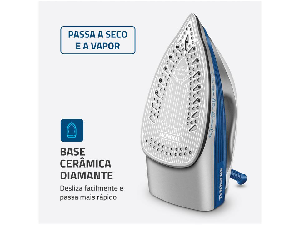 Ferro de Passar Roupa a Vapor Mondial - 1