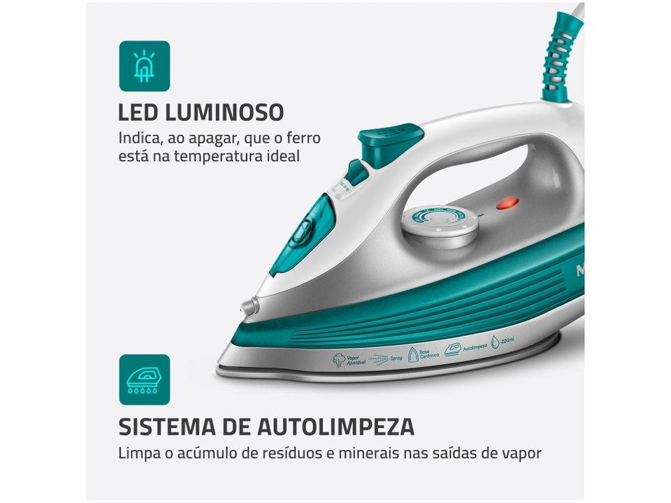 Ferro de Passar Roupa a Vapor Mondial - 6