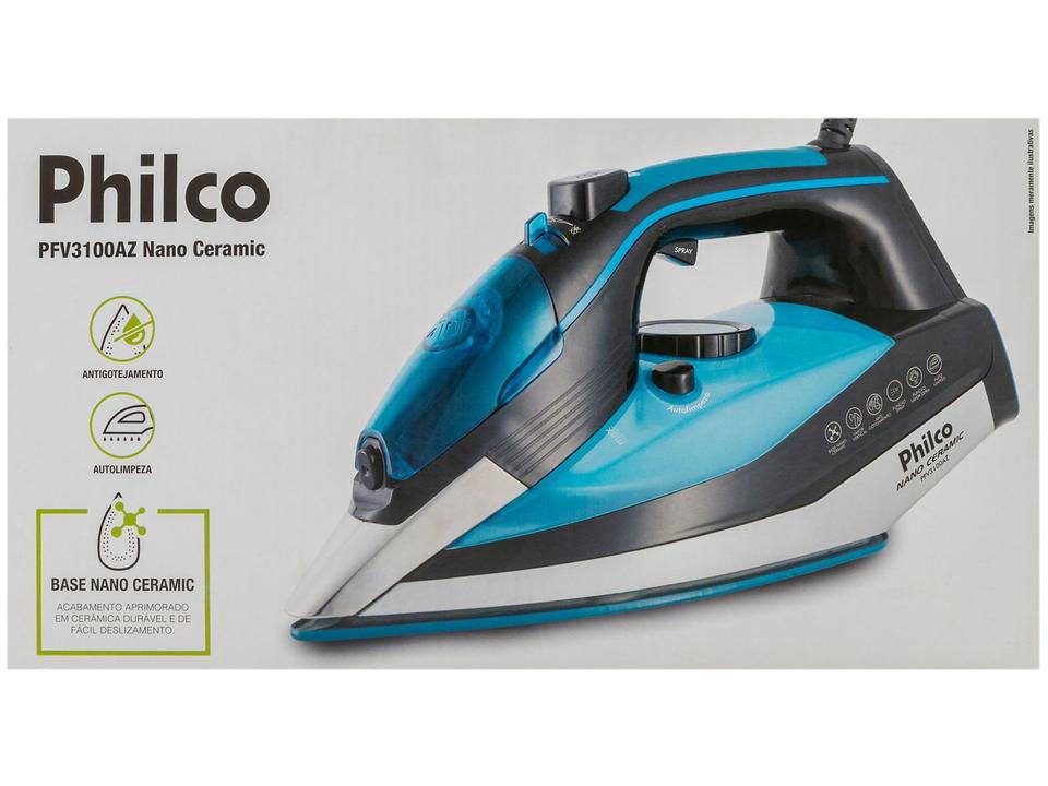 Ferro de Passar Roupa a Vapor Philco - 12