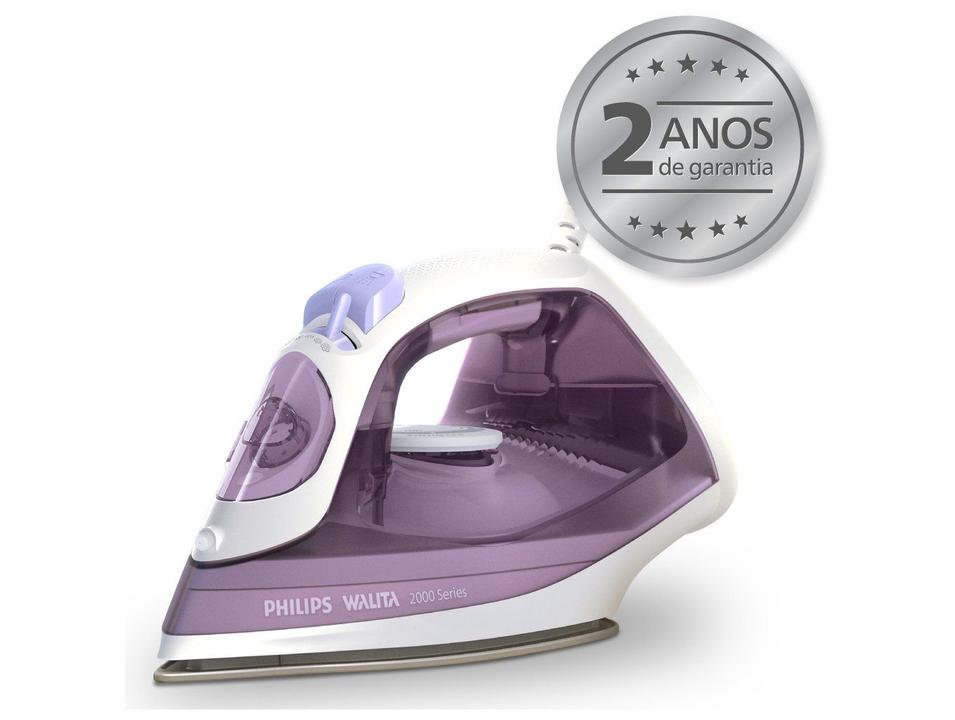 Ferro de Passar Roupa a Vapor Philips Walita Série 2000 Roxo e Branco - 4