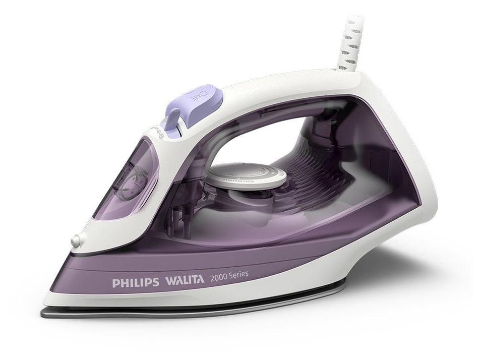 Ferro de Passar Roupa a Vapor Philips Walita Série 2000 Roxo e Branco - 7