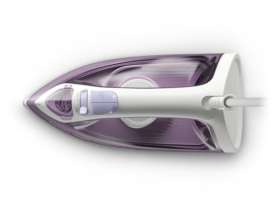 Ferro de Passar Roupa a Vapor Philips Walita Série 2000 Roxo e Branco - 6