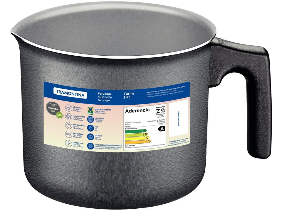 Fervedor Tramontina de Alumínio Antiaderente 1,7L 14cm Turim - 2