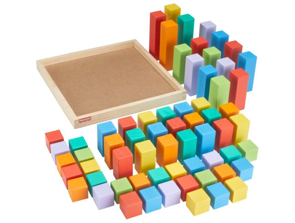 Fisher-Price Brinquedo Pirâmide de Blocos de Madeira - 1