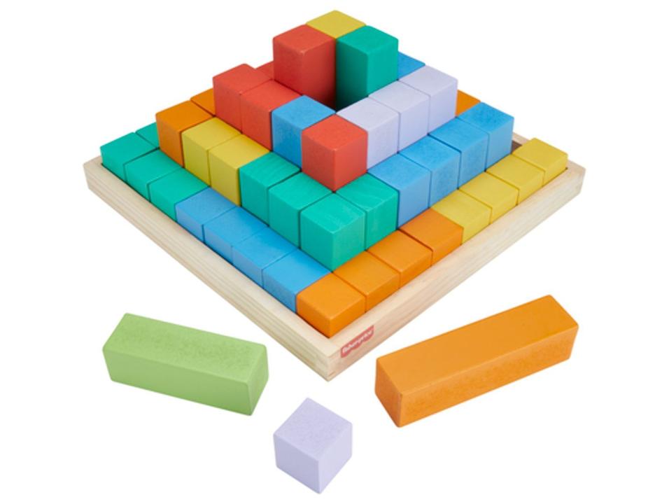 Fisher-Price Brinquedo Pirâmide de Blocos de Madeira - 2