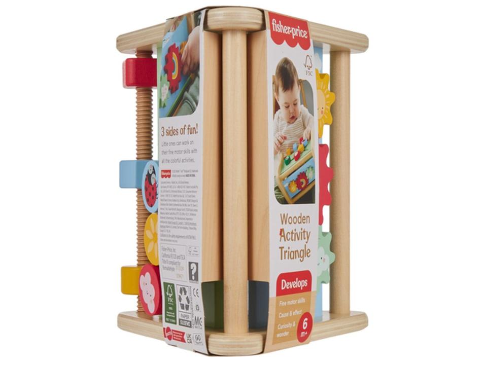 Fisher-Price Brinquedo Triângulo de Atividades de Madeira - 5