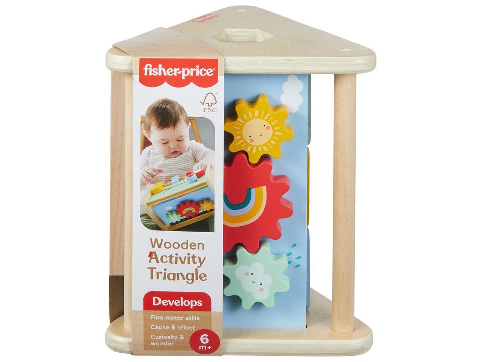 Fisher-Price Brinquedo Triângulo de Atividades de Madeira - 4