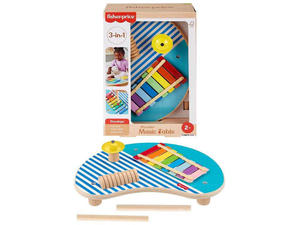 Fisher-Price Mesa de Atividades Musicais de Madeira - 3