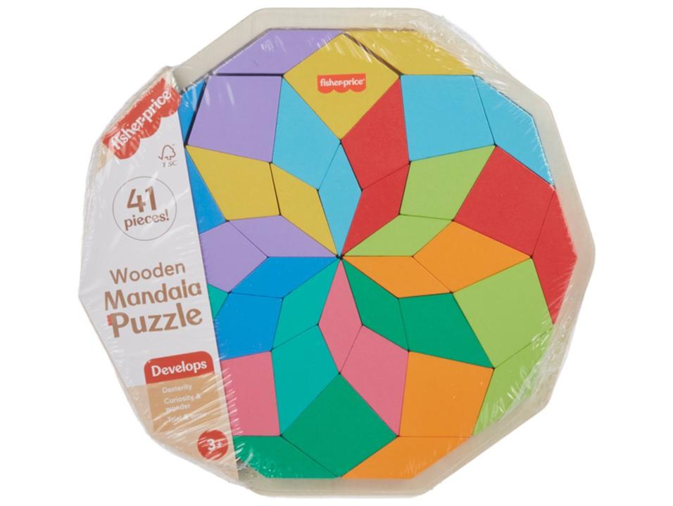 Fisher-Price Quebra-cabeça de Madeira Mandala Geométrica - 4