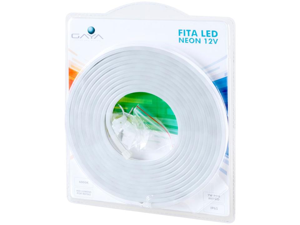 Fita de LED Branca 5m 7W 6000K Gaya Neon - 5