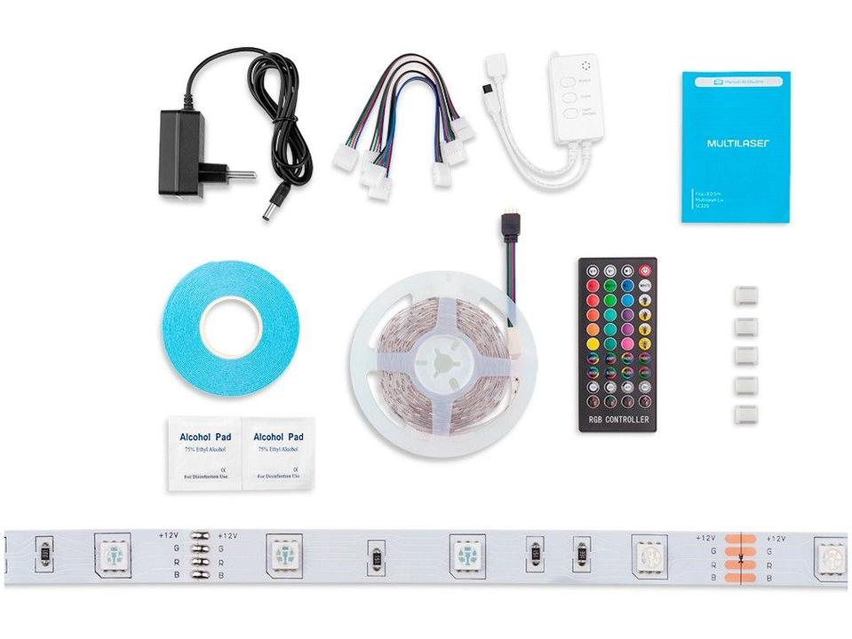 Fita de LED Inteligente RGB com Controle - 4