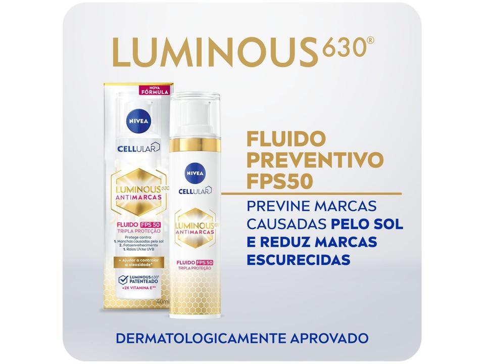 Fluido Facial Nivea Protetor Cellular Luminous 630º - 1