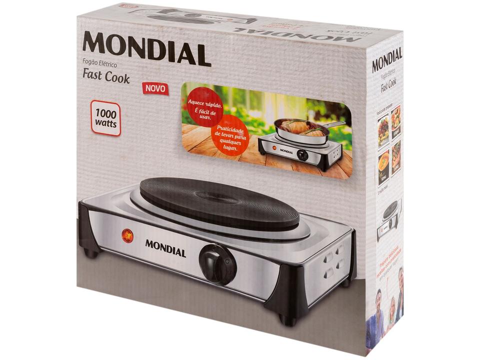 Fogão 1 Boca Mondial Inox Fast Cook - 11