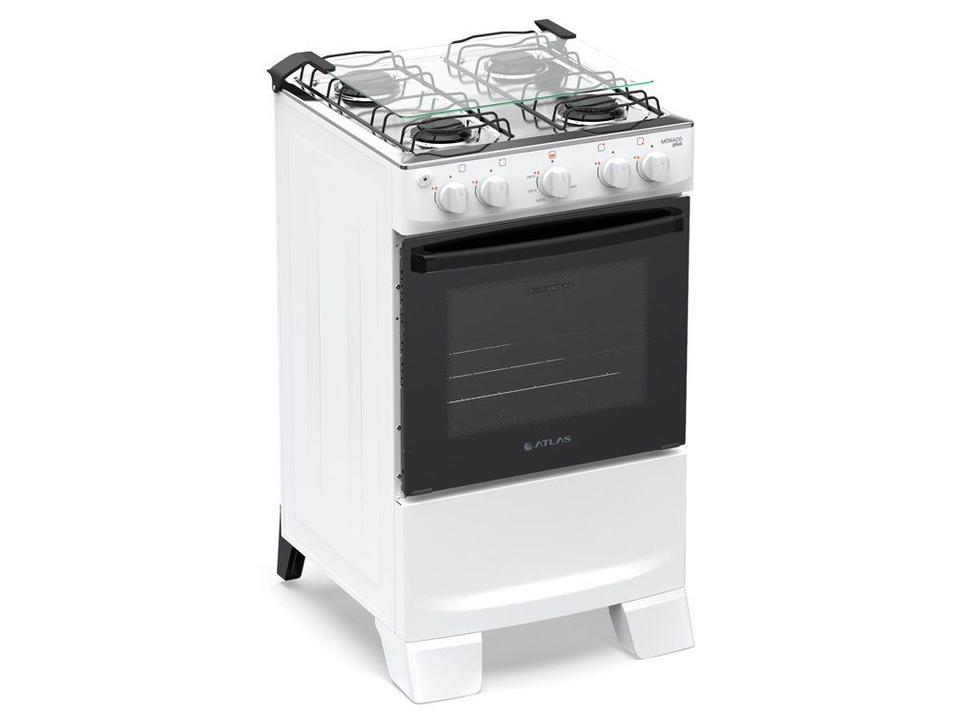 Fogão 4 Bocas Atlas Branco Mônaco Plus - 4