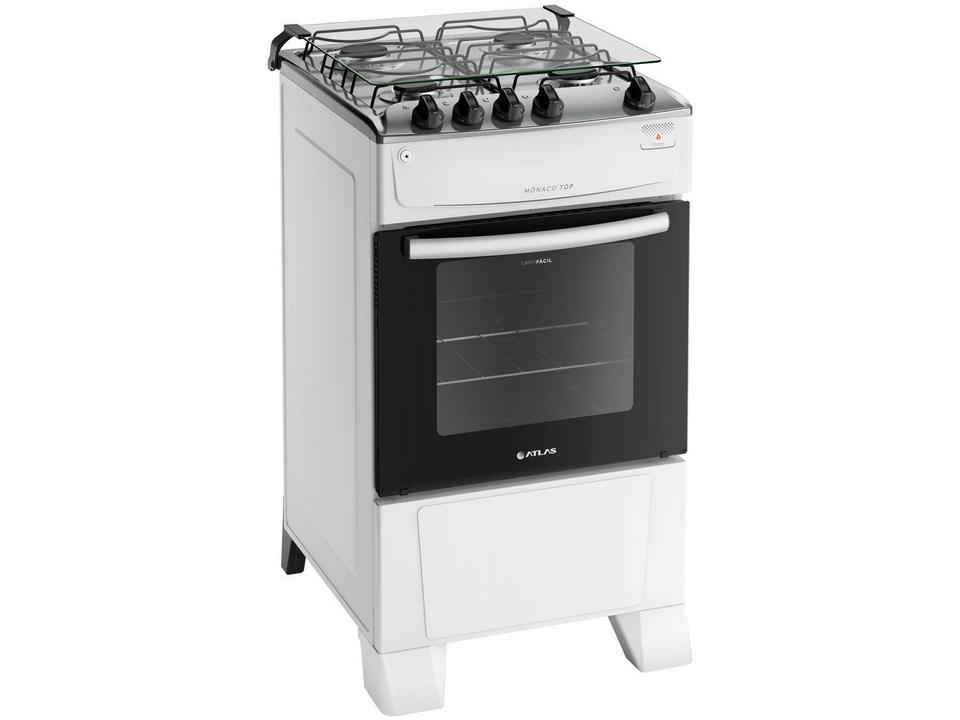 Fogão 4 Bocas Atlas Branco Mônaco Top - 3