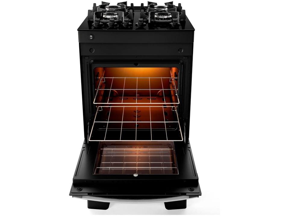 Fogão 4 Bocas Atlas Preto Mesa Vidro Glass Agile UP - 5