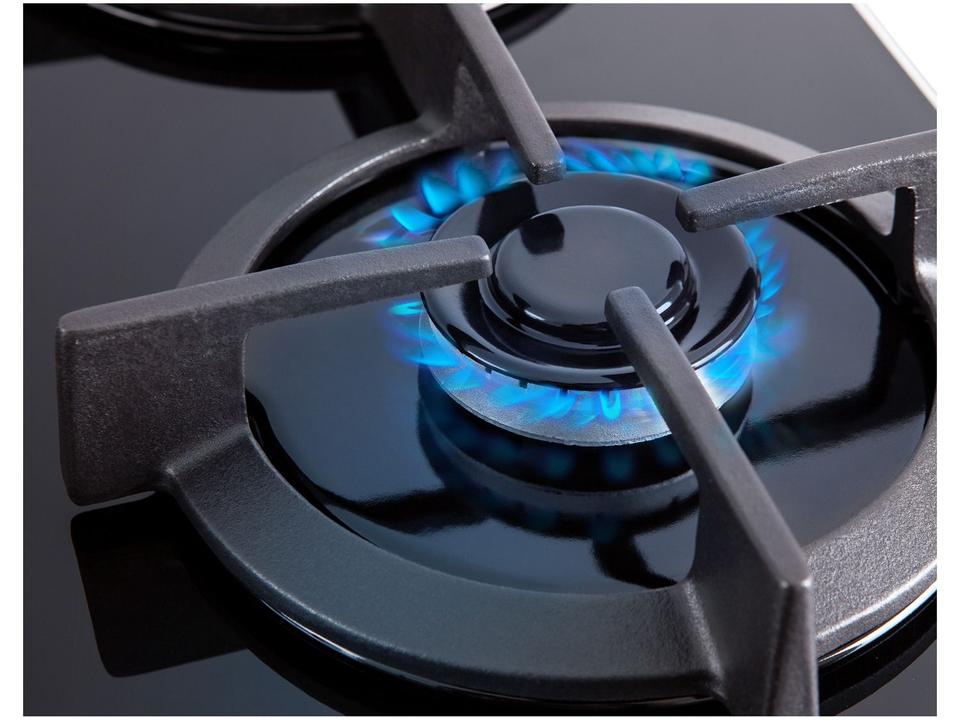 Fogão 4 Bocas Brastemp Preto Mesa de Vidro BFO4 - 6