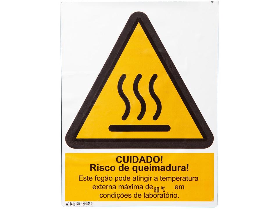 Fogão 4 Bocas Brastemp Preto Mesa de Vidro BFO4 - 16