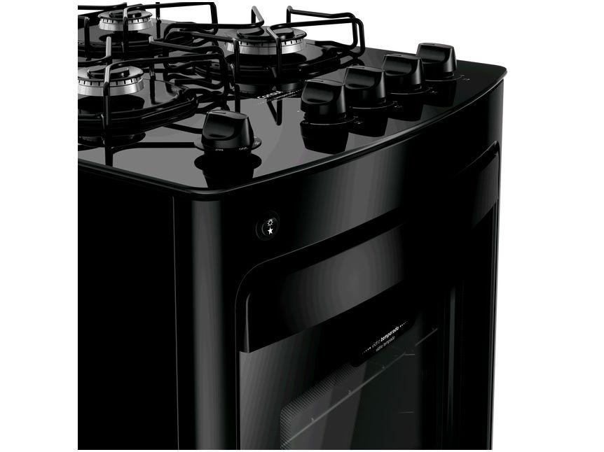 Fogão 4 Bocas Consul Preto Mesa de Vidro CFO4VBE - 8