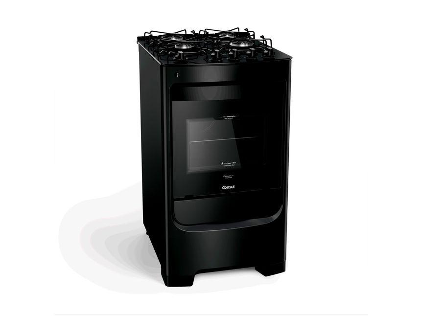 Fogão 4 Bocas Consul Preto Mesa de Vidro CFO4VBE - 5