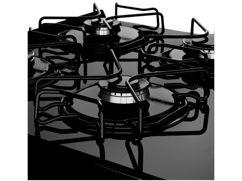 Fogão 4 Bocas Consul Preto Mesa de Vidro CFO4VBE - 16