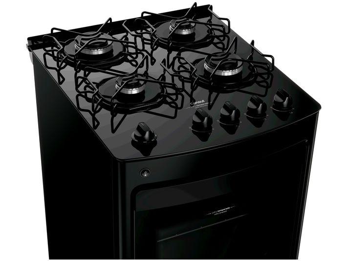 Fogão 4 Bocas Consul Preto Mesa de Vidro CFO4VBE - 9