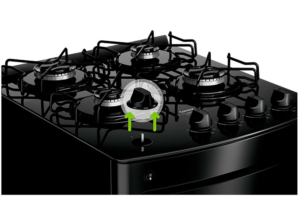 Fogão 4 Bocas Consul Preto Mesa de Vidro CFO4VBE - 13