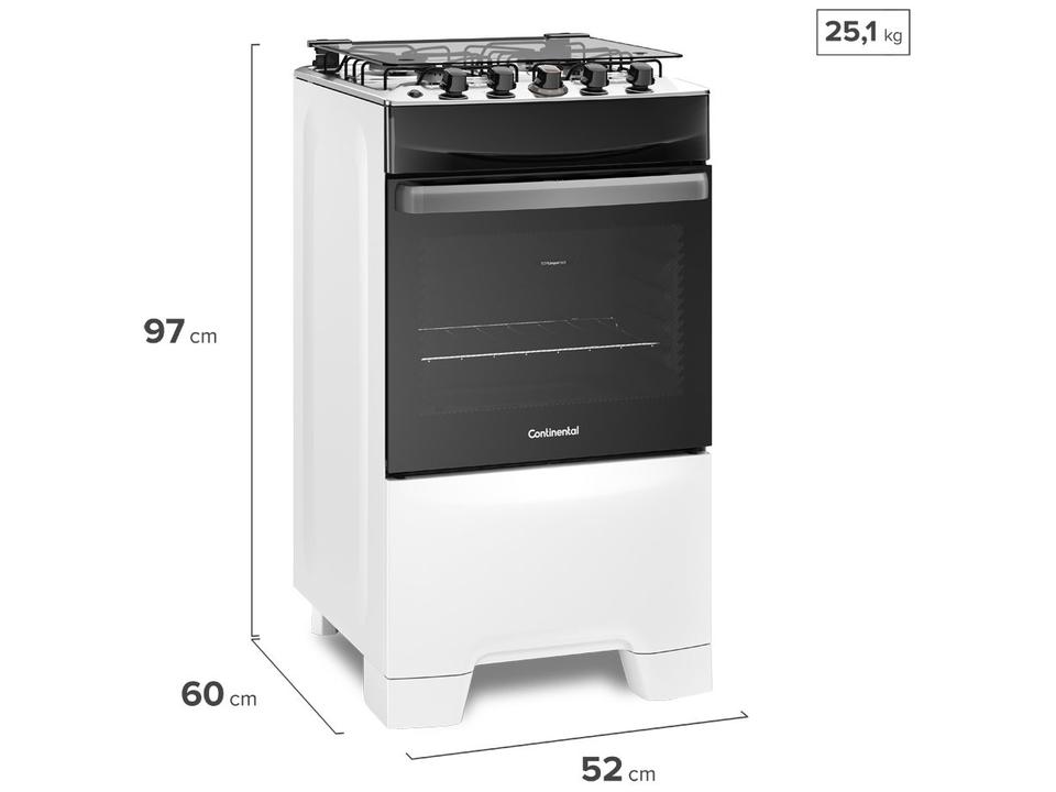 Fogão 4 Bocas Continental Branco FC4IB - 7