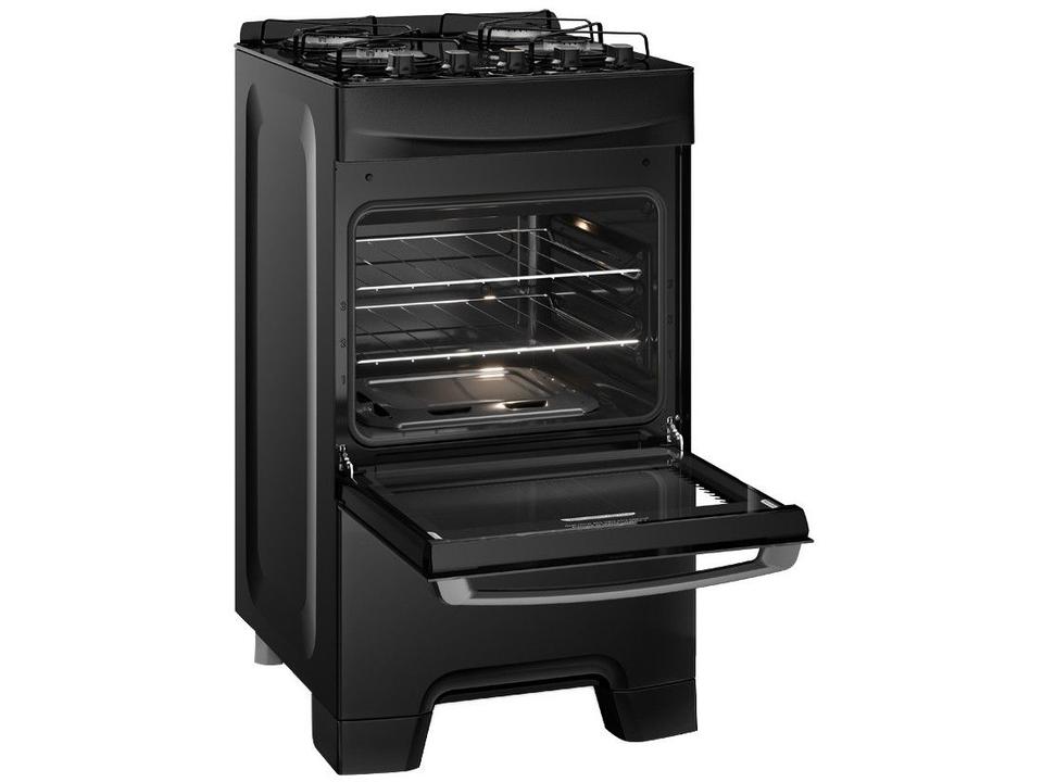 Fogão 4 Bocas Continental Preto Mesa de Vidro FC4GP - 4